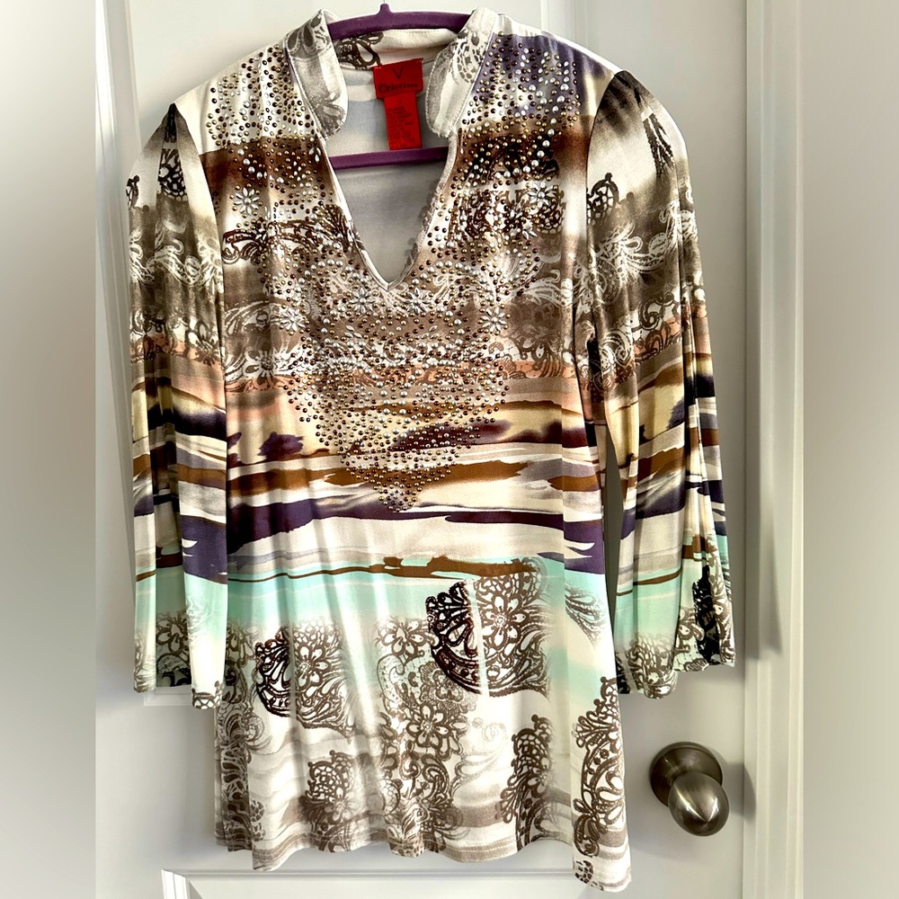 Embellished tunic-Christina V